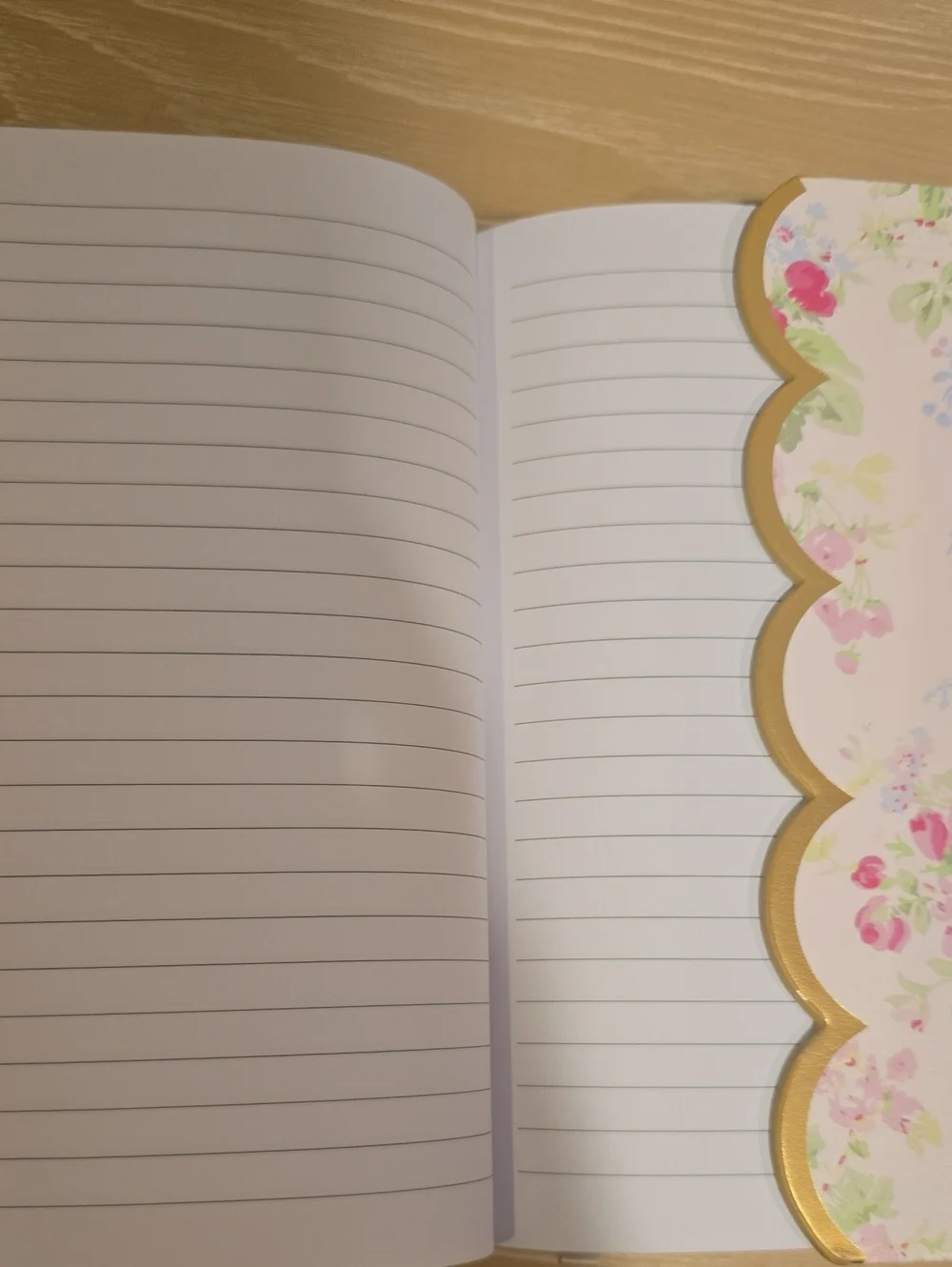 Laura Ashley Pink Floral Scalloped Edge Journal Nwt